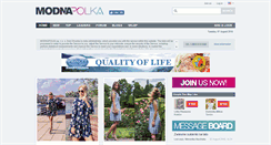 Desktop Screenshot of modnapolka.pl