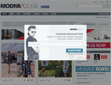 Tablet Screenshot of modnapolka.pl